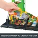 Hot Wheels: City stacja ładowania zestaw torów z 1 samochodzikiem - Mattel