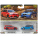 Hot Wheels: Deluxe 2005 Mitsubishi Lancer Evolution IX Wagon i 2004 Subaru Forester STI — zestaw 2 samochodzików w skali 1:64 - Mattel