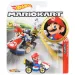 Hot Wheels Mario Kart: samochodzik Mario 1/64 - Mattel