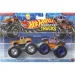 Hot Wheels Monster Trucks: Hi-Tail Hauler z 1956 roku vs Ford Raptor z 2017 roku, zestaw 2 samochodzików 1/64 – Mattel