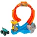 Hot Wheels Monster Trucks: zestaw torowy Spiral Shark Smash z samochodzikiem Mega-Wrex – Mattel