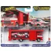 Hot Wheels: Second Story Lorry - Premium laweta do transportu samochodów i 73 Plymouth Duster samochodzik 1/64 - Mattel