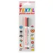 ICO: Czarny-czerwony marker do tkanin 1,5 mm