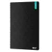 ICO: Studencki Notes Premium Black w spiralnej oprawie, A4, w kratkę, 100 kartek