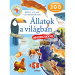 Ilustrowany atlas dla dzieci - Zwierzęta świata z naklejkami, książka edukacyjna