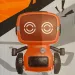 Interaktywny robot RC TalkBot z trybem walkie-talkie w kolorze pomarańczowym 2,4GHz