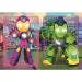 Iron Man i jego niesamowici przyjaciele 2x20-elementowe puzzle Supercolor - Clementoni