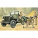Italeri 1/35 Willys MB wojskowy Jeep z przyczepą model pojazdu