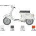 Italeri 1/9 Vespa 125 Primavera model skutera