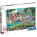 Jednorożce przy wodospadzie, super puzzle 180 elementów - Clementoni