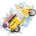 Jumbo Retro materac dmuchany w kształcie motocykla 113x183 cm - Mondo Toys