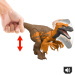 Jurassic World: Odrodzenie Wild Roar Utahraptor atakująca figurka dinozaura - Mattel