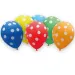 Kolorowe balony w kropki – zestaw 6 sztuk