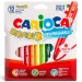 Kolorowe flamastry maxi 12 sztuk - Carioca