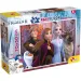 Kraina Lodu główni bohaterowie 2 w 1 maxi puzzle 24 elementy i kolorowanka 70x50 cm - Lisciani