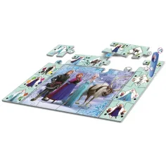 Kraina Lodu interaktywne puzzle podłogowe 24 elementy - Clementoni zdjęcie 2