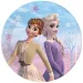 Kraina lodu 2 Elsa i Anna papierowe talerzyki zestaw 8 sztuk 23 cm