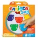Kredki świecowe w kształcie misia Baby Teddy 6 sztuk - Carioca