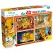 Król Lew 2 w 1 maxi puzzle 4x48 elementów i kolorowanka 35x25 cm – Lisciani