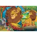 Król Lew 2 w 1 puzzle 24-elementowe i kolorowanka 50x35 cm – Lisciani