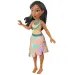 Księżniczki Disneya: Mini lalka księżniczka Pocahontas w błyszczącej spódniczce - Mattel