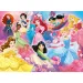 Księżniczki Disneya drużyna 2 w 1 puzzle Eco maxi 24 elementy i kolorowanka 70x50 cm - Lisciani