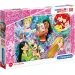 Księżniczki Disneya i ich ulubieńcy Supercolor puzzle 60 elementów - Clementoni