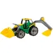 LENA: Ogromny traktor z ładowaczem czołowym i łyżką koparki żółto/zielony 65 cm