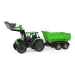 LENA: Worxx Deutz-Fahr Agrotron 7250 TTV traktor z przyczepą w pudełku 74 cm