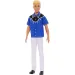 Lalka Barbie Fashionista chłopiec w niebiesko-czarnej koszuli - Mattel