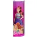 Lalka Barbie Fashionista o stylowym wyglądzie, z rudymi włosami i w fioletowej spódnicy – Mattel