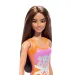 Lalka Barbie Plażowa w kolorowym, kwiecistym kostiumie kąpielowym – Mattel