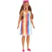 Lalka Barbie z okazji 50. rocznicy "RAZEM DLA ZIEMI!" w pasiastym ubraniu - Mattel