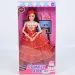 Lalka modowa Comely Girl 28 cm w czerwonej sukni wieczorowej z akcesoriami