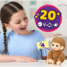 Little Live Pets: Mini Maki Pepi Peach interaktywna kremowa małpka