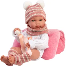 Llorens: Bimba — 35 cm lalka noworodkowa z miękką poduszką zdjęcie 3
