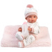 Llorens: Bimba, lalka noworodkowa 35 cm z butelką i kocykiem