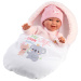 Llorens: Chloe, 38-centymetrowa płacząca lalka ze śpiworkiem
