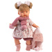 Llorens: Joelle 38 cm płacząca lalka z szalikiem z frędzlami