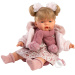 Llorens: Joelle 38 cm płacząca lalka z szalikiem z frędzlami