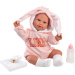 Llorens: Lina, 45 cm, płacząca lalka w ubranku z króliczymi uszami