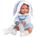 Llorens: Lino — 45-centymetrowa płacząca lalka w ubranku z króliczymi uszami