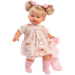 Llorens: Roberta, 33-centymetrowa lalka ze smoczkiem w różowym kardiganie