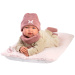 Llorens: Tina – lalka noworodek 44 cm z miękką poduszką