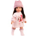 Llorens: lalka Sara 35 cm w różowej dzianinowej czapeczce.