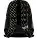 Luna: Czarny plecak z motylem, 3 przegrody, 32x18x43 cm