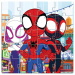 Luna: Puzzle magnetyczne 3x20 elementów z motywem Spidey i przyjaciół