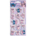 Luna: zestaw 3D puchatych naklejek Disney Stitch i Angel na arkuszu 10 x 22 cm