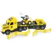 Magic Truck Technic: Ciężarówka z buldożerem i światłem 80cm - Wader
