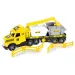 Magic Truck Technic: Ciężarówka z kontenerem i światłem 80 cm - Wader